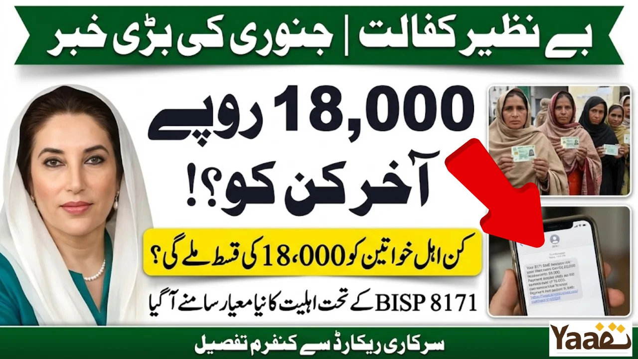 BISP 8171 January Payment Rs.18,000 – What Changed This Time and Who Actually Receives It