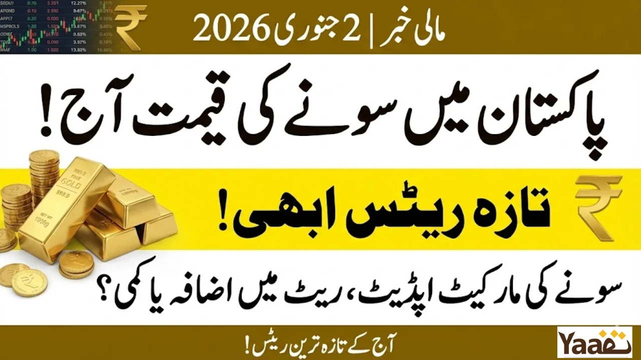 Gold Rate in Pakistan Today (2 Jan 2026) – Latest Price & Market Update
