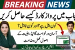 How to Get Parwaz Card in Punjab – Easy Application Guide for Who Qualifies and Who Is Not Eligible