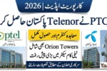 PTCL Telenor Deal Confirmed – PTCL Completes Acquisition of Telenor Pakistan and Orion Towers